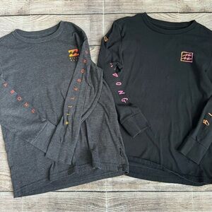 Billabong long sleeve tees